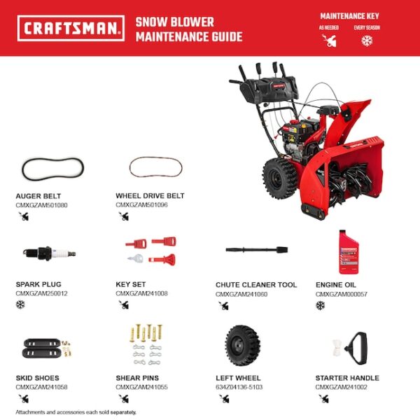 CRAFTSMAN Performance 28 EFI and EGOV 28-in Two-stage Self-propelled Gas Snow Blower - Image 9