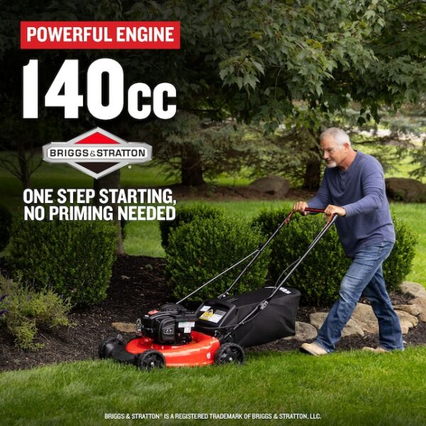 CRAFTSMAN M110 21-in Gas Push Lawn Mower with 140-cc Briggs and Stratton Engine - Image 4