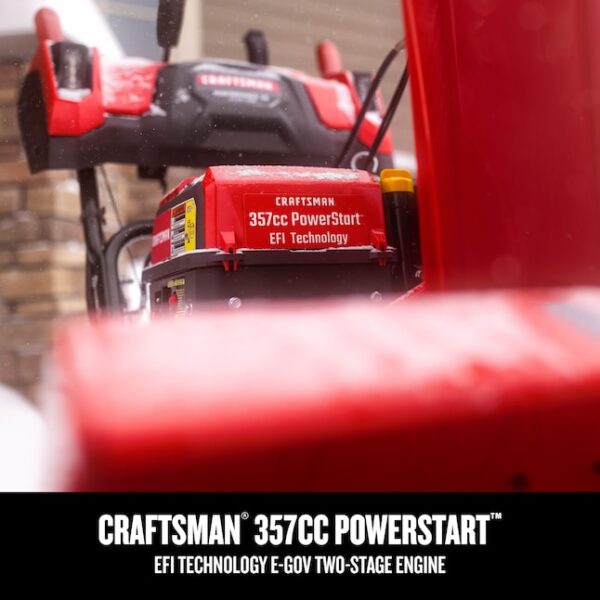 CRAFTSMAN Performance 28 EFI and EGOV 28-in Two-stage Self-propelled Gas Snow Blower - Image 4