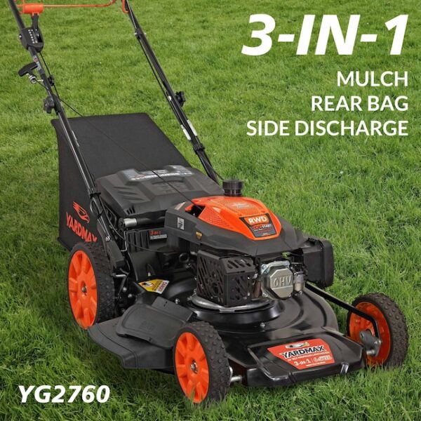 YARDMAX YG2760 22-in Gas Self-propelled Lawn Mower with 201-cc Engine - Image 2