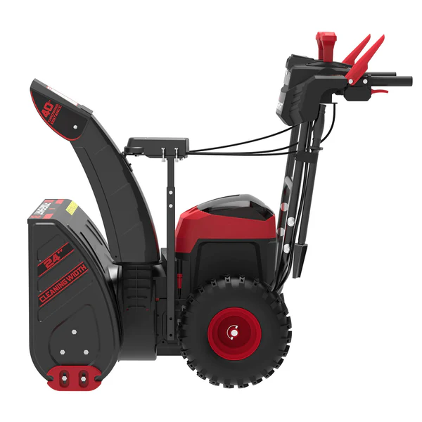 80V 24” Two Stage Self-propelled Cordless Snow Blower w/ 2 Batteries ＆1 Charger HB2805B - Image 3